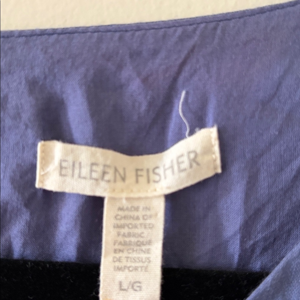 Eileen Fisher Sleeveless Midi Dress in Periwinkle Blue SZ Large - Picture 2 of 3